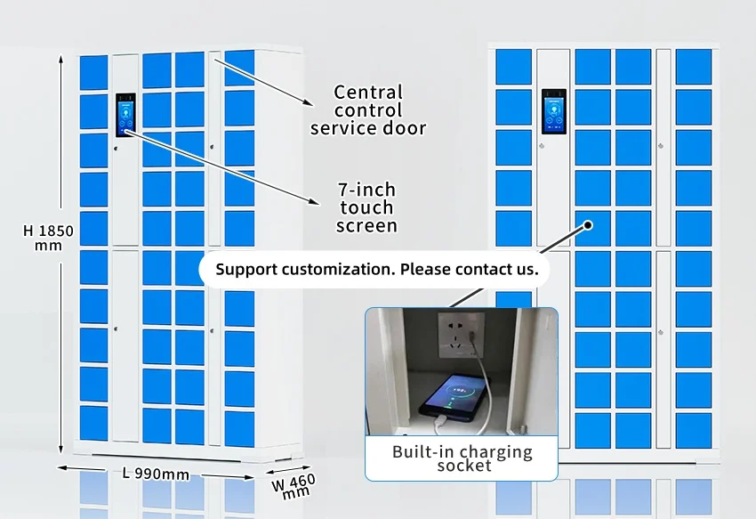 Smart charging locker key features