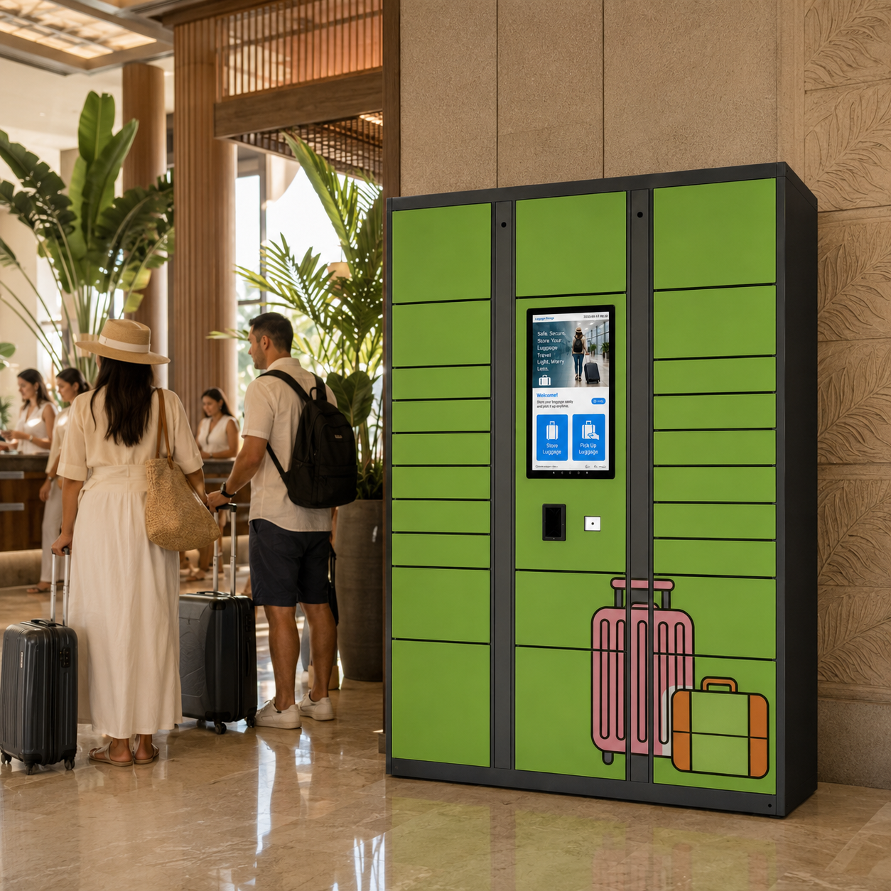 Smart Luggage Locker Baggage Storage Cabinet
