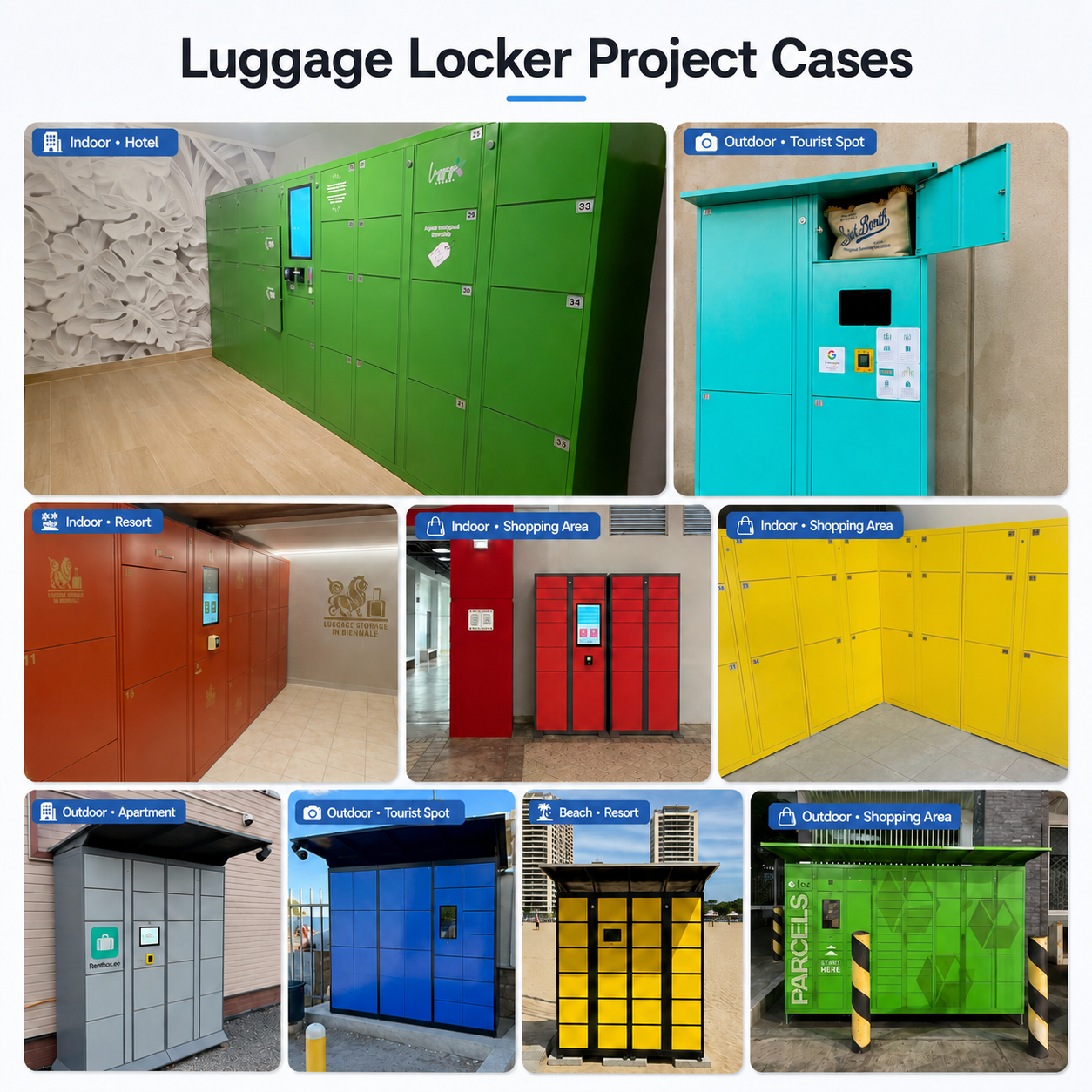 Luggage storage cabinet project case