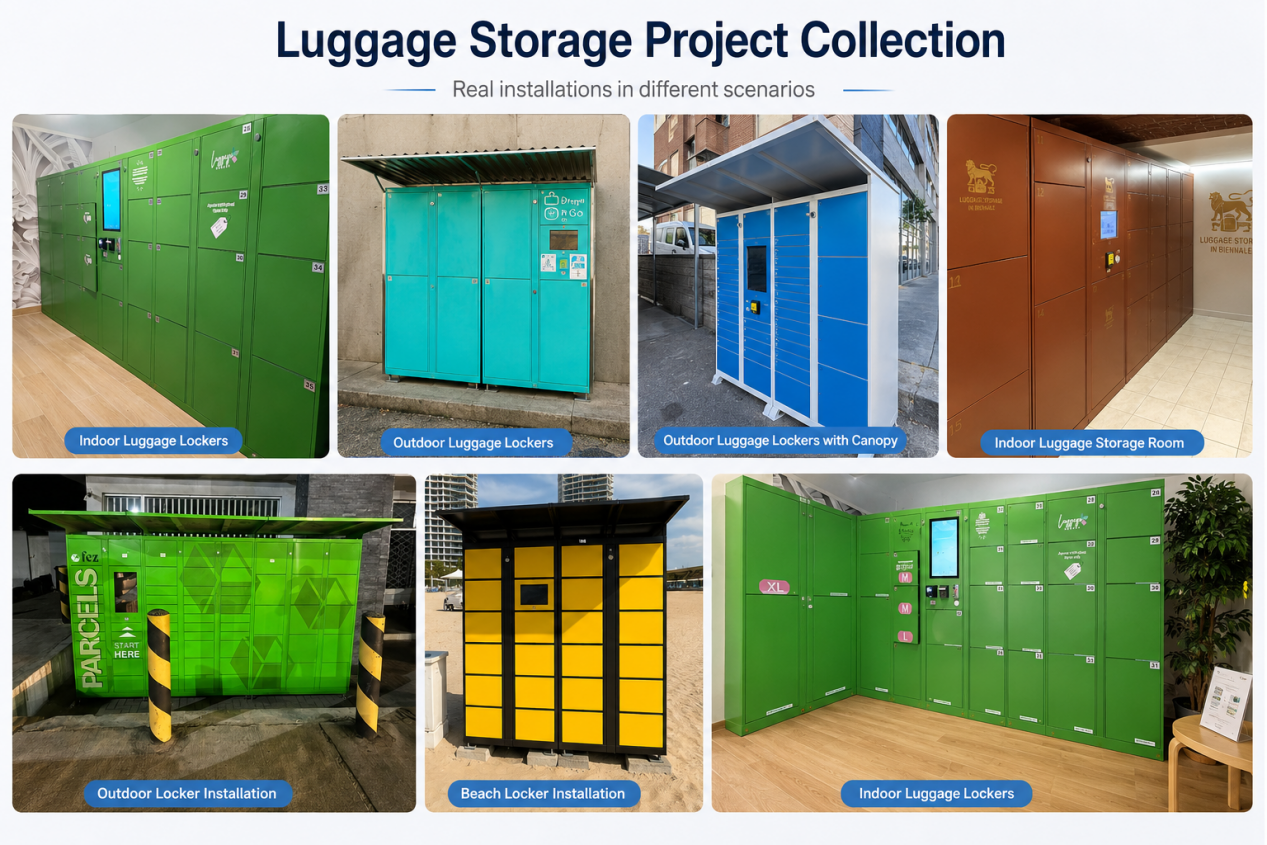 Luggage storage cabinet project case