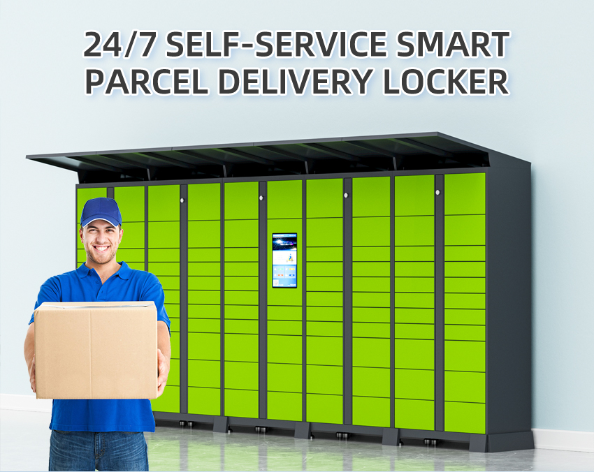 Smart parcel delivery locker