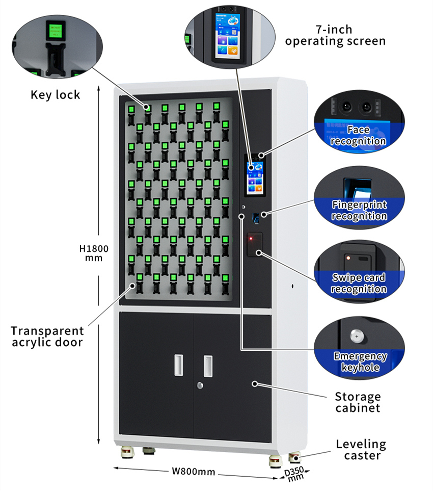 rfid intelligent key locker cabinet 