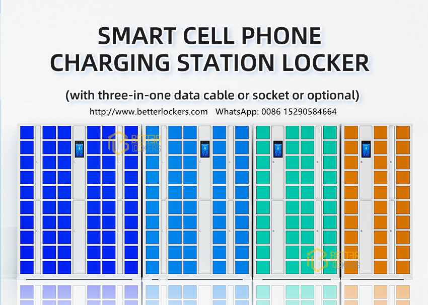 smart cell phone charging station locker
