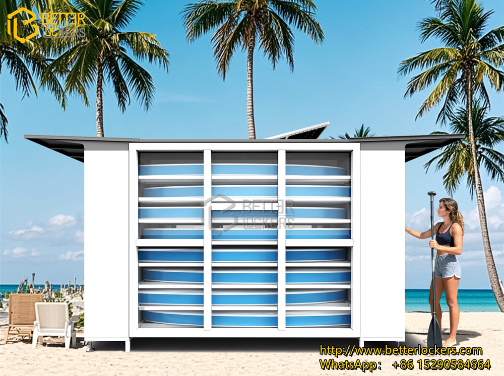 smart paddle board rental lockers