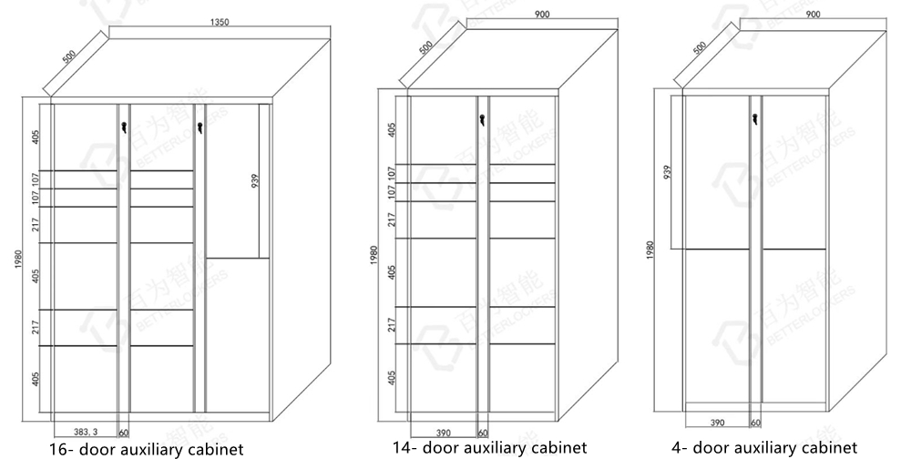 smart parcel locker design drawing